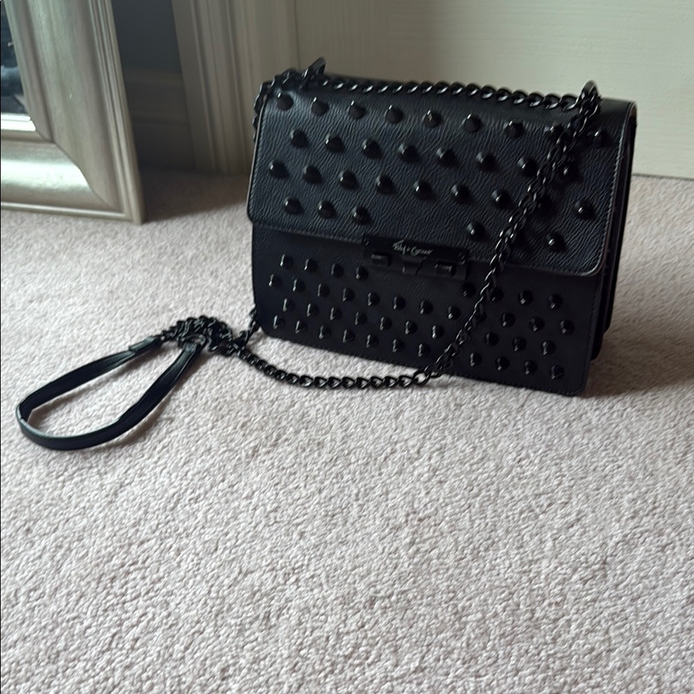 Foley + Corinna Black Quilted Crossbody Bag